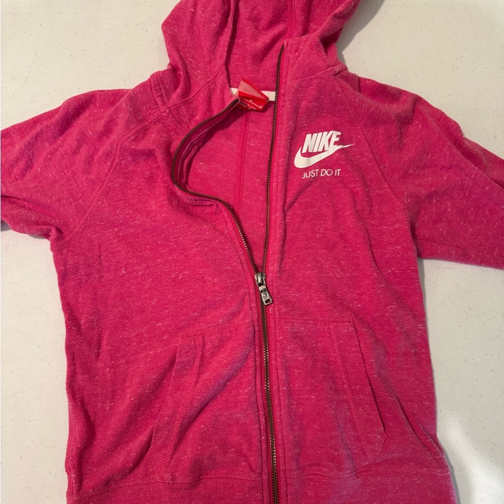 Nike Kids Fuchsia Zip-Up Hoodie